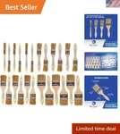 Chip 24 Pack - Natural China Bristle Paintbrush Set.... Fixed Price $22.31.