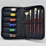 Daler Rowney Georgian Oil Paint Gift Set W/ Brushes 6 Color 22ML Tubes Zip Case. Fixed Price $26.39.