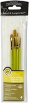 Royal & Langnickel(r) Gold Taklon Value Pack Brush SET-4/PKG. Fixed Price $9.59.