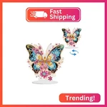 Ghhkud Butterfly Diamond Painting Desktop Ornament For Adults Double Sided, Stan. Fixed Price $18.31.
