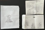Vtg Tri Chem Paintable Linen - #7838 'tender Thoughts' Quilt Block (set Of 20). Fixed Price $40.00.