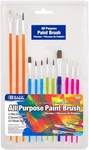 Bazic Assorted Size Paint Brush Set: Flat, Round Detail Watercolor Acrylics 15PC. Fixed Price $6.49.