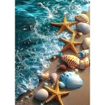 Ricuved Beach Diamond Art Kits For Adults, 5D Sea Painting. Fixed Price $15.93.