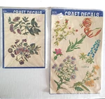 Vintage The Meyercord Flower Decals 1537-B 1534-F. Fixed Price $15.99.