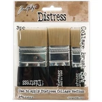 Tim Holtz Distress Collage Brush Assortment Each Of 3/4, 1-1/4 & 1-3/4. Fixed Price $16.85.