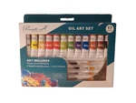 Pennelli Oil Art Set 17 Pieces Paints Brushes Palette New Box. Fixed Price $19.99.