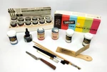 Vintage Sargent Tempera Poster Colors W/orig Box & Paint Brushes, Art Supplies. Fixed Price $34.99.