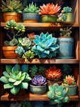 5D Flowers Diamond Painting Kits For Adults Diy Plant Succulents Art. Fixed Price $17.92.