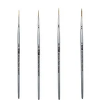 Zem Brush Golden Taklon Multi Media Long Liner Artist Set 20/0, 10/0, 5.... Fixed Price $22.78.