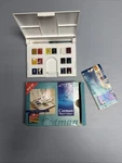 Artistic Adventure Ready: Cotman Watercolor Set With 14 Half Pans & Brush. Fixed Price $39.99.
