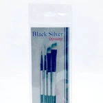 Dynasty Black Silver Paint Brush Set (4) BS-SH-2 32882. Fixed Price $9.99.