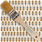 Pro Grade Chip Paint Brushes 96-PACK For 1", Light Brown. Fixed Price $45.16.