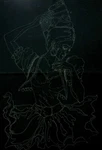 Tri-chem 8831 Black Velvet Gypsy Dancer Ready To Paint Liquid Embroidery 24 X 36. Fixed Price $14.99.