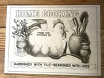 Tri-chem Ready To Paint Fabric Art Home Cooking 7361 Chicken Vtg Kitchen. Fixed Price $19.95.