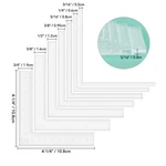 7PCS/SET Creative Positioning Tools Card Corners Helper Craft Measuring Ruler. Fixed Price $13.69.