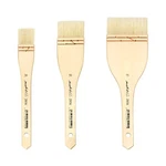 XDT#2856 Japanese Style Art Brush Set 3PC #30#50#75 Hog Acrylic Oil Watercolor. Fixed Price $12.99.