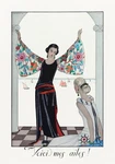 12272.WALL Decor Poster.room Design.barbier Art.deco Fashion Girl.modeling Dress. Fixed Price $45.00.