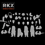 Soviet Red Army Late War All Rkx Miniature Sets 28MM 1/56 Unpainted Wwii. Fixed Price $9.50.