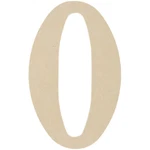 Mdf Classic Font Wood Letters & Numbers 9.5""-0, Set Of 6. Fixed Price $24.99.