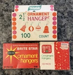Vintage Christmas Metal Ornament Hangers Hooks Lot Of 3 Yuletide Brite Star. Fixed Price $12.99.