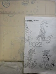 Two Tri-chem 8022 Sunbonnet Kid's Quilt Tops 20 Blocks Each With Chart. Fixed Price $30.00.