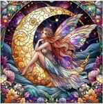 5D Colorful Angel Diamond Painting Kits For Adults,moon,flower Art,. Fixed Price $15.99.