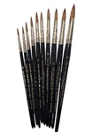 Artist Quality Selected Kolinsky Red Sable Watercolor Brush Short Handle Germany. Fixed Price $44.08.
