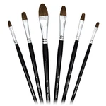Magic Touches Artist Paint Brush Set (6 Sizes), Natural Sable Filbert Tip, Be.... Fixed Price $39.28.