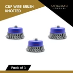 3 Pack Wire Cup Brush Inch (4 ) Twisted Knotted For Angle Grinder With 5/8"-11. Fixed Price $15.75.