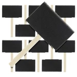 Art Supply 4" Foam Sponge Wood Handle Paint Brush Set 10PC Acrylics. Fixed Price $9.99.