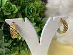 Classy LOOK-925 Sterling SILVER-14K Gold-plate Push Back Earring Jewelry- SS106. Fixed Price $79.57.