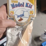 Darice Passenger Jet Wood Airplane Kit Unassembled Painted 8IN Age 8+ 9112-50. Fixed Price $24.00.