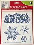 Inkadinkado Wall Decals - Let It Snow, 2 Sheets / 8PCS. Fixed Price $7.95.