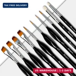 Paint Brushes Set 10PCS Miniature For Fine Detailing, Acrylic,mod. Fixed Price $7.75.