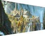 Yalkin Square 5D Diamond Painting Kits For Adults, Castle Large Blue. Fixed Price $29.28.