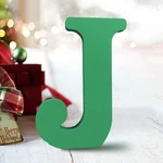 Aocean 6 Inch Green Wooden Letters Unfinished For Wall Decor Deco.... Fixed Price $14.44.