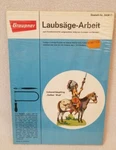 Vintage Gelber Wolf Indianerhauptling Ready To Paint Wood Tile Graupner Germany. Fixed Price $9.95.