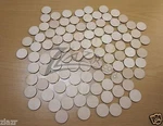 100 1-7/8"X1/8" Wooden Circle Natural Craft Disc Flat Hardwood Shape Date Board. Fixed Price $25.75.