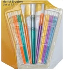 Stationery Artist Brushes Set Of 15 Assorted Size. Fixed Price $10.99.