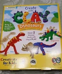 Create With Clay, Dinosaurs, Kit For Kids To Sculpt And Paint 3 Dinos. New. Fixed Price $5.37.