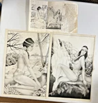 Vintage 1980'S Liquid Embroidery Tri-chem Indian Girls, # 829, 25" X 18". Fixed Price $34.00.