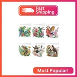 Tontut 6PCS Diamond Art Painting Kit Greeting Card, Bird The House 5D Diy. Fixed Price $14.20.