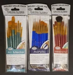 Royal & Langnickel 25 Paint Brushes: 7 Watercolor, 8 All Media, 10 Acrylic. Fixed Price $20.00.