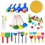 30 Pcs Kids Paint Sponges Early Learning Toddlers Foam Art Craft Tools. Fixed Price $26.72.