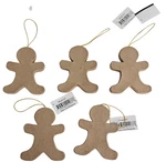 Paper Mache Ornaments Christmas Unfinished Unpainted Gingerbread Man Lot Of 5. Fixed Price $15.92.