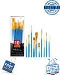 Best Model Miniature Paint Brushes Small Detail Art With Set 10 Pcs. Fixed Price $7.50.
