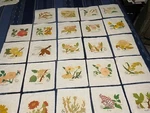 Vintage Tri-chem 48 Lower States Quilt Squares 9 X Inch. Fixed Price $50.00.