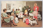 Tri-chem Fabric Pattern Paint Home Party Invitation 1980S Postcard Women Fashion. Fixed Price $5.95.