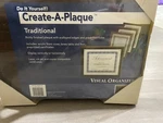 Meadwestvaco Create Plaque 12X12 Traditional Walnut Visual Organizer 09155. Fixed Price $12.00.