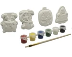 Kids Paint Your Own Halloween Characters Magnets 4 Pack 6 Colors And Brush. Fixed Price $12.00.